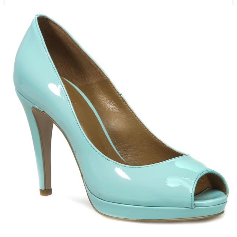 GINO ROSSI Leather Peep-toe Platform Pumps Heels